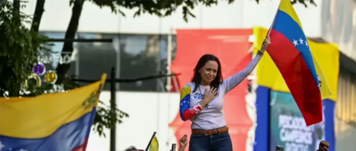 Maria Corina Machado recebe o Pr�mio Nobel da Paz