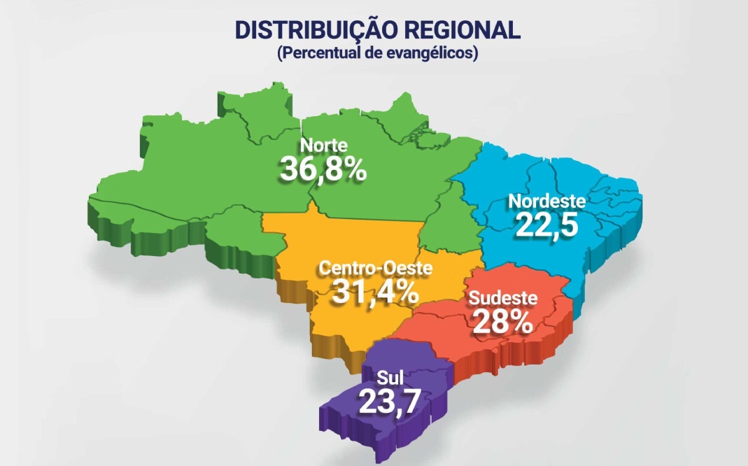Evang�licos s�o maioria em mais de 200 munic�pios brasileiros